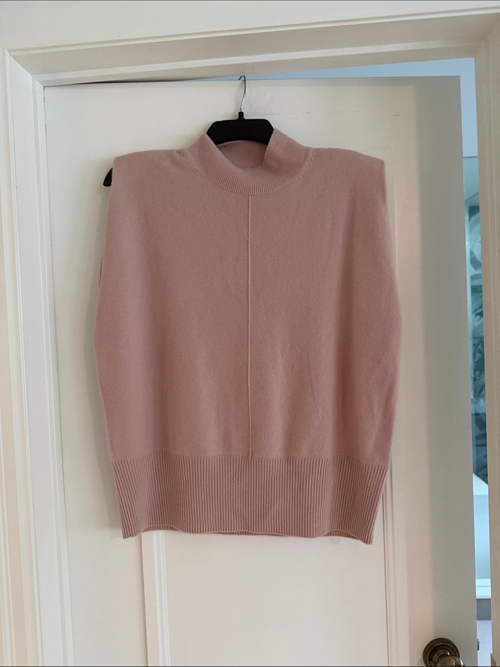 Banana Republic Blush Pink Mock Neck Sweater